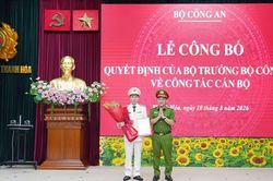 Thanh H&oacute;a c&oacute; t&acirc;n Gi&aacute;m đốc C&ocirc;ng an tỉnh
