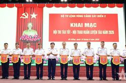 V&ugrave;ng Cảnh s&aacute;t biển 2 khai mạc Hội thi t&agrave;u tốt - hội thao huấn luyện t&agrave;u năm 2026