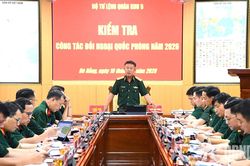 Quân khu 5: Kiểm tra công tác đối ngoại quốc phòng tại Bộ CHQS TP Đà Nẵng