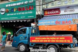 Vỉa hè Quy Nhơn bị chiếm dụng