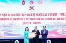 Trọng thể lễ kỷ niệm 50 năm Ngày thiết lập quan hệ ngoại giao Việt Nam - Thái Lan