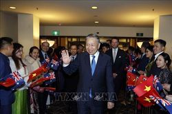 Tổng Bí thư, Chủ tịch nước Tô Lâm đến thủ đô Canberra, tiếp tục chuyến thăm cấp Nhà nước Australia