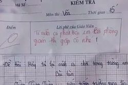 Bài văn 'tả cảnh ra chơi' bị chấm 0 điểm, lời phê của giáo viên gây chú ý