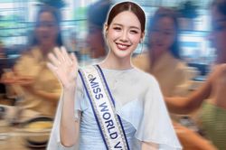 Bảo Ngọc dạy đại diện Colombia thi Miss World dùng đũa thưởng thức đặc sản Việt Nam