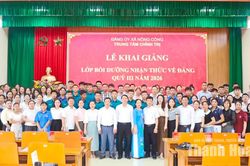 Đảng bộ xã Nông Cống phát triển đảng viên trong doanh nghiệp