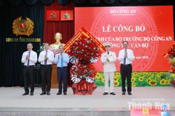 Công bố Quyết định điều động, bổ nhiệm Đại tá Hoàng Quốc Việt giữ chức Giám đốc Công an tỉnh Thanh Hóa