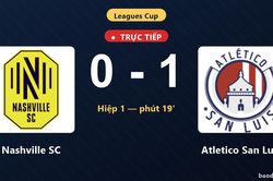 TRỰC TIẾPTrực tiếp Nashville SC vs Atletico San Luis: Atletico San Luis mở tỷ số