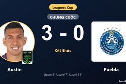 Uzuni lập hat-trick, Austin v&ugrave;i dập Puebla 3-0 tại Leagues Cup