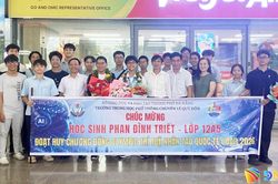 Đà Nẵng đón học sinh đoạt huy chương Đồng Kỳ thi Olympic Trí tuệ nhân tạo quốc tế về nước