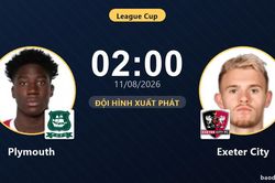 TRỰC TIẾPTrực tiếp Plymouth vs Exeter City: Trận đấu đang diễn ra