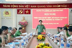 Triển khai quyết định, kế hoạch gi&aacute;m s&aacute;t của Ban Thường vụ Th&agrave;nh ủy đối với Đảng ủy C&ocirc;ng an th&agrave;nh phố Đồng Nai