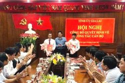 Công bố quyết định của Ban Thường vụ Tỉnh ủy Gia Lai về điều động, chỉ định cán bộ 2 xã Đề Gi và Hòa Hội