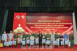 Phó Chủ tịch Quốc hội Nguyễn Thị Hồng thăm, tặng quà nạn nhân chất độc da cam và hộ nghèo tại xã Bình Lư