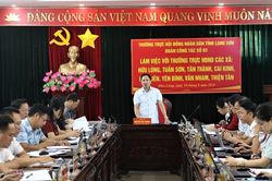 Đoàn khảo sát số 3 của Thường trực HĐND tỉnh làm việc với một số xã