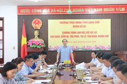 Thường trực HĐND tỉnh l&agrave;m việc với một số x&atilde;
