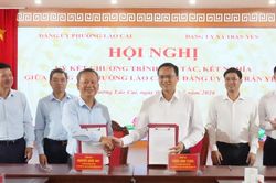 Xã Trấn Yên và phường Lào Cai phối hợp triển khai Đề án thí điểm mô hình “Xã, phường xã hội chủ nghĩa”
