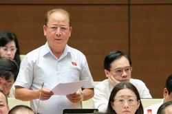 Phó Trưởng Đoàn đại biểu Quốc hội chuyên trách tỉnh Lào Cai Sùng A Lềnh đề nghị bổ sung chuyên gia, người phiên dịch vào Luật Hòa giải ở cơ sở