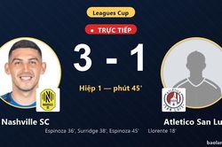 TRỰC TIẾPTrực tiếp Nashville SC vs Atletico San Luis: Hiệp 2 bắt đầu, Nashville SC dẫn 3-1