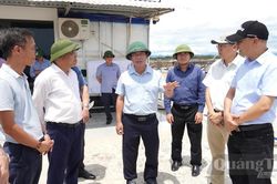 Đẩy nhanh tiến độ dự án đầu tư xây dựng cơ sở hạ tầng Khu công nghiệp Cam Liên