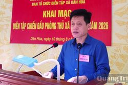 Khai mạc diễn tập chiến đấu phòng thủ xã Dân Hóa năm 2026