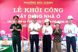 Khởi công xây dựng nhà tình nghĩa cho gia đình bị hỏa hoạn