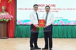 Công bố quyết định của Ban Thường vụ Tỉnh ủy về công tác cán bộ tại xã Bình Thuận