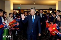 Tổng Bí thư, Chủ tịch nước Tô Lâm đến Thủ đô Canberra, tiếp tục chuyến thăm cấp Nhà nước Australia