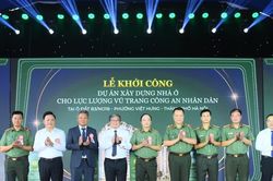 Khởi công dự án nhà ở cho cán bộ chiến sĩ với quy mô hơn 1,5ha