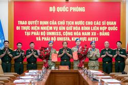 Việt Nam cử thêm sĩ quan tham gia gìn giữ hòa bình LHQ