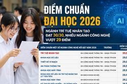 Điểm chuẩn đại học 2026: Ngành Trí tuệ nhân tạo đạt 30/30, nhiều ngành công nghệ vượt 29 điểm
