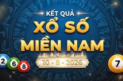 XSMN 10/8 - Kết quả xổ số miền Nam hôm nay thứ Hai ngày 10/8/2026