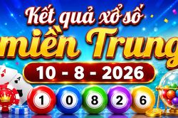 XSMT 10/8 - Kết quả XSMT hôm nay thứ Hai ngày 10/8/2026
