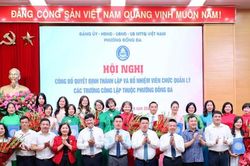Phường Đống Đa còn 6 trường công lập sau sắp xếp