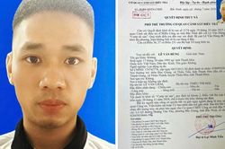 Công an Bắc Ninh thông báo truy nã 'Đặc biệt nguy hiểm' đối tượng Lê Văn Hùng