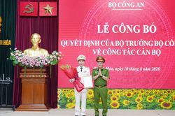 Thanh H&oacute;a c&oacute; t&acirc;n Gi&aacute;m đốc C&ocirc;ng an tỉnh
