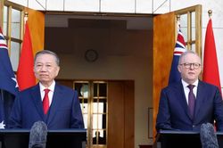 Tổng Bí thư, Chủ tịch nước Tô Lâm và Thủ tướng Australia Anthony Albanese gặp mặt báo chí