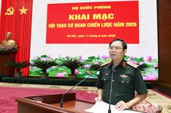 Đại tướng Nguyễn Tân Cương chủ trì khai mạc Hội thao cơ quan chiến lược năm 2026