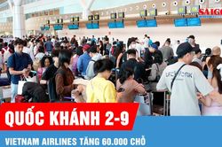Vietnam Airlines tăng 60.000 chỗ trong dịp Quốc khánh 2-9
