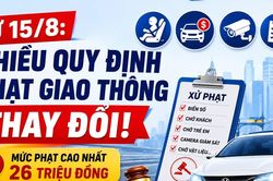 [INFOGRAPHIC] Từ 15/8, nhiều mức phạt giao thông sẽ thay đổi