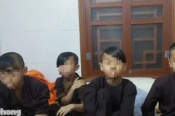 Chiếc roi dùng để đánh các cháu bé tại chùa Bầu, Phú Thọ được bện, làm cán cầu kỳ