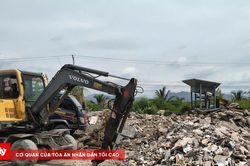Biến đất trồng lúa thành nơi tập kết 163 tấn chất thải