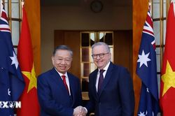 Tổng Bí thư, Chủ tịch nước Tô Lâm hội đàm chính thức với Thủ tướng Australia