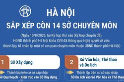 Hà Nội sắp xếp còn 14 sở chuyên môn
