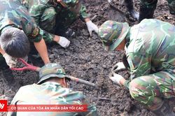 Tiếp tục quy tập 12 bộ hài cốt liệt sĩ tại Công viên Lê Thị Riêng