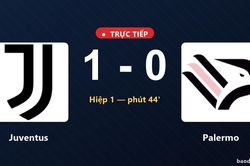 TRỰC TIẾPTrực tiếp Juventus vs Palermo: Hết hiệp 1, Juventus dẫn 1-0