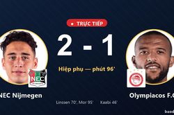 TRỰC TIẾPTrực tiếp NEC Nijmegen vs Olympiacos F.C.: NEC Nijmegen vượt l&ecirc;n dẫn trước