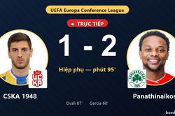TRỰC TIẾPTrực tiếp CSKA 1948 vs Panathinaikos: Panathinaikos vượt l&ecirc;n dẫn trước