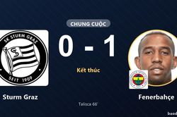 Talisca tỏa s&aacute;ng, Fenerbah&ccedil;e khuất phục Sturm Graz ngay tr&ecirc;n s&acirc;n Merkur Arena