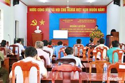Nâng cao kỹ năng phòng cháy, chữa cháy và cứu nạn, cứu hộ cho lực lượng PCCC cơ sở và các hộ tiểu thương tại Chợ Đăk Ơ