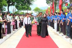 Lễ viếng, truy điệu và an táng hài cốt 47 liệt sĩ tại xã Bình Lư